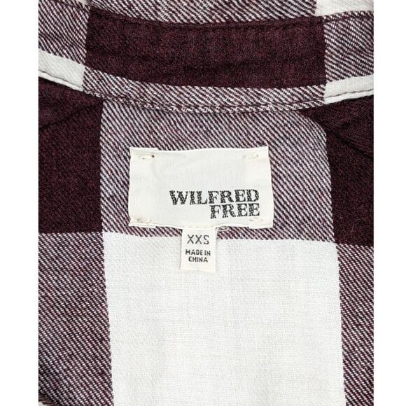 Wilfred Free Women's Plaid Long Sleeve Tunic Size XXS - Picture 5 of 6